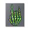 Stupell Industries Rock On Skeleton Hand Canvas Wall Art